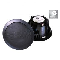 eAudio Black Ceiling Speakers with Twin Offset Tweeters 60W.rms