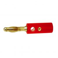 Red 4 mm Banana Plug with Screw Terminals