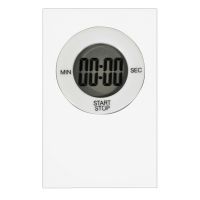 Large Display White Digital Countdown Timer with Magnet
