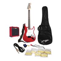 Johnny Brook Red Guitar Kit with 20W Amplifier