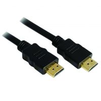 Standard HDMI 1.4 to HDMI TV and Video Lead Black 1m