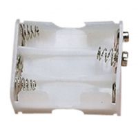 White Battery Holder which Holds 6x AA Cells