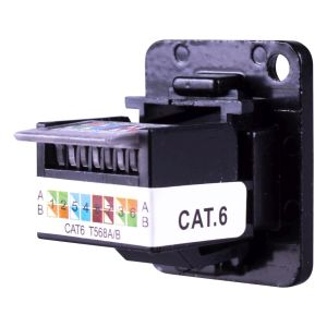 Chassis Mount D Series Compatible Cat5e Socket TQ Tool Less IDC Connections #2