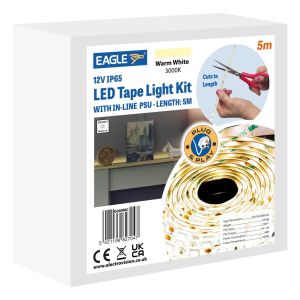 Eagle 12V IP65 LED Tape 5M Warm White #3