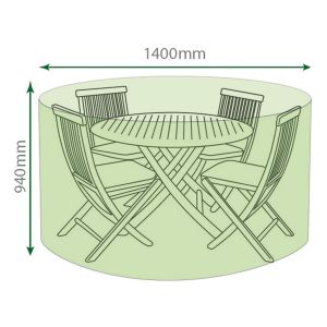 St Helens Water Resistant Small Round Patio Set Cover #2