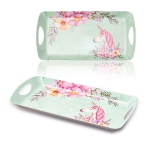 St Helens Melamine Serving Tray with Handles. Design Unicorn