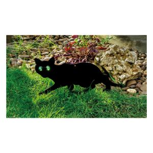 Life Sized Decoy Cat Bird Small Mammal Scaring Device with Reflective Eyes #3