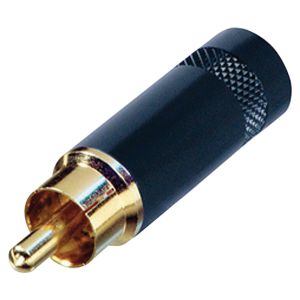 Neutrik Black Coloured Gold Plated NYS352BG Phono Plug