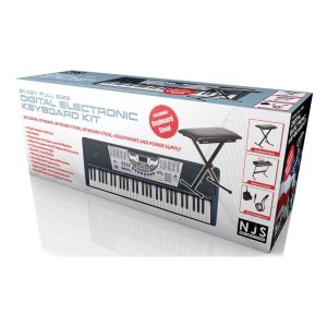 NJS Full Size Digital Electronic Keyboard Kit with Stool #2