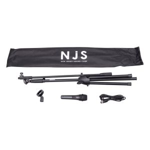NJS Professional Microphone and Stand Kit with Carry Bag #3