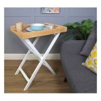 St Helens Folding Tray Table White