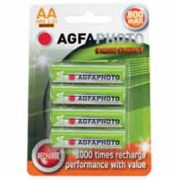 Agfaphoto Rechargeable Nimh Battery Pack of 4x AA