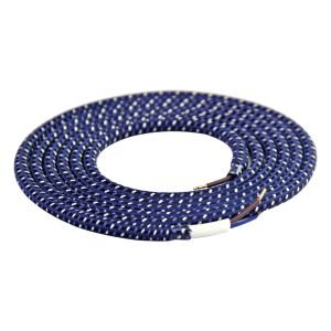 Girard Sudron. Round Textile Cables 2 x 0.75mm. Purple &amp; White