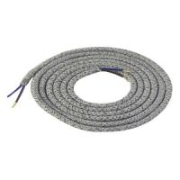 Girard Sudron. Round Textile Cables 2 x 0.75mm. Grey