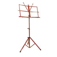 Adjustable Folding Red Sheet Music Stand