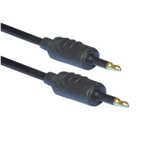 3.5 mm Fibre Optic Plug to 3.5mm Fibre Optic Plug 1m