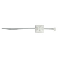 White Self Adhesive Cable Tie Base for Ties up to 3.6mm