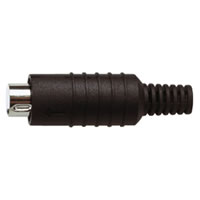 4 Pin High Quality Mini Din Line Plug with Cable Protector