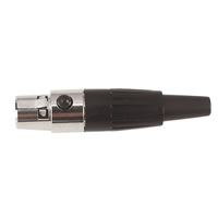 Nickel 3 Pin Mini XLR Line Socket with Gold Contacts