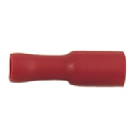 Crimp Female 3.9mm Bullet Terminal Red