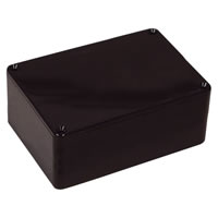 Black MB3 Shatterproof ABS Project Box. 45x98x118mm