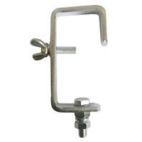 Silver Heavy Duty G Clamp for 50mm Poles
