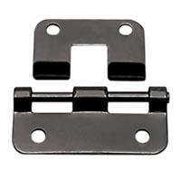 2x Black Lift Off Hinges with Fixing Screws
