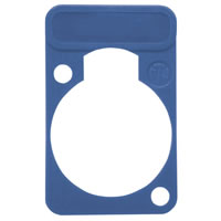 Neutrik Blue DSS6 XLR Coloured Lettering Plate