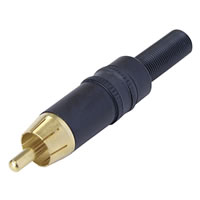 Neutrik Black Coloured Gold Plated NYS373 0 High Quality Phono Plug