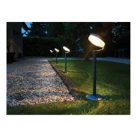 Luxform Lighting Montana Solar Post Light in Black #6