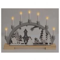 Wooden Festive Candle Bridge. Battery Powered #2