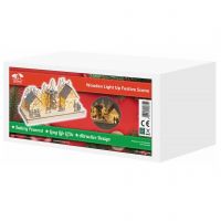 Wooden Light Up Festive Scene. Battery Powered #3