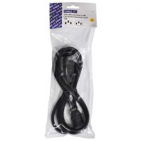 Black 3 Pin IEC Line Plug to Socket Extension Lead 10A. 2M #2