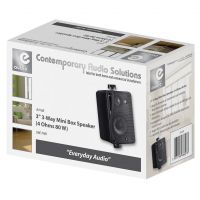 eAudio Black 3 inch. 3 Way Mini Box Speakers 4Ohm 80W #2