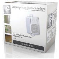 eAudio White 5.25 inch. 3 Way Mini Box Speakers 4Ohm 160W #2