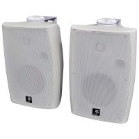 eAudio White 60W Active Wall Speakers with Bluetooth