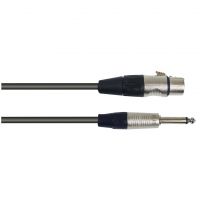 NJS Pro Microphone Lead XLR Female to Mono Jack Plug 1M #2