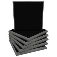 Black 60x60x5cm Fabric Faced Acoustic Tiles (Pack of 6)
