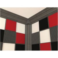 Black 60x60x5cm Fabric Faced Acoustic Tiles (Pack of 6) #2