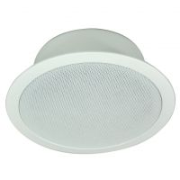 White 100V 10W Flush Fitting Ceiling Speaker