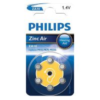 Philips ZA10 Hearing Aid Battery 6 Pack