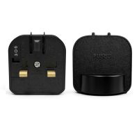 Black 13A Euro Converter Schuko Plug to 3 Pin UK Plug