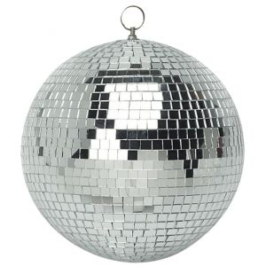 SoundLAB Silver 250mm Lightweight Mirror Ball