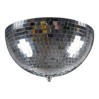 Half Mirror Ball with Built In Motor 12 inch