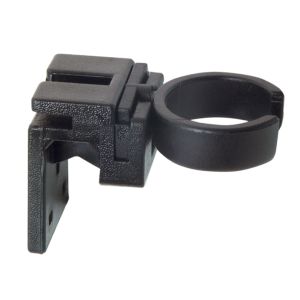 Black Plastic 25mm Wall Mount Microphone Holder