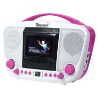 Mr Entertainer Portable Pink CDG Bluetooth Karaoke Player