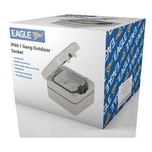 Eagle IP66 13A 1 Gang Unswitched Outdoor Socket #2