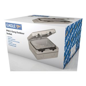 Eagle IP66 13A 2 Gang Switched Outdoor Socket #2