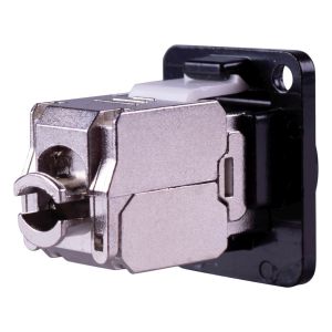 Chassis Mount D Series Compatible 6A Keystone Jack Shielded IDC Connections #2