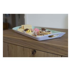 St Helens Melamine Serving Tray with Handles. Design Unicorn #3